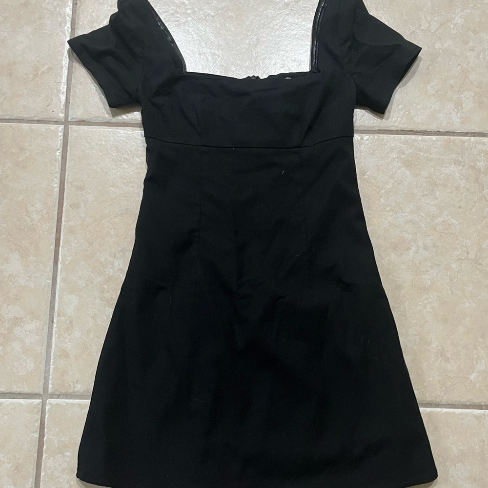 Princess Polly Black Sweetheart Sheath Mini Dress